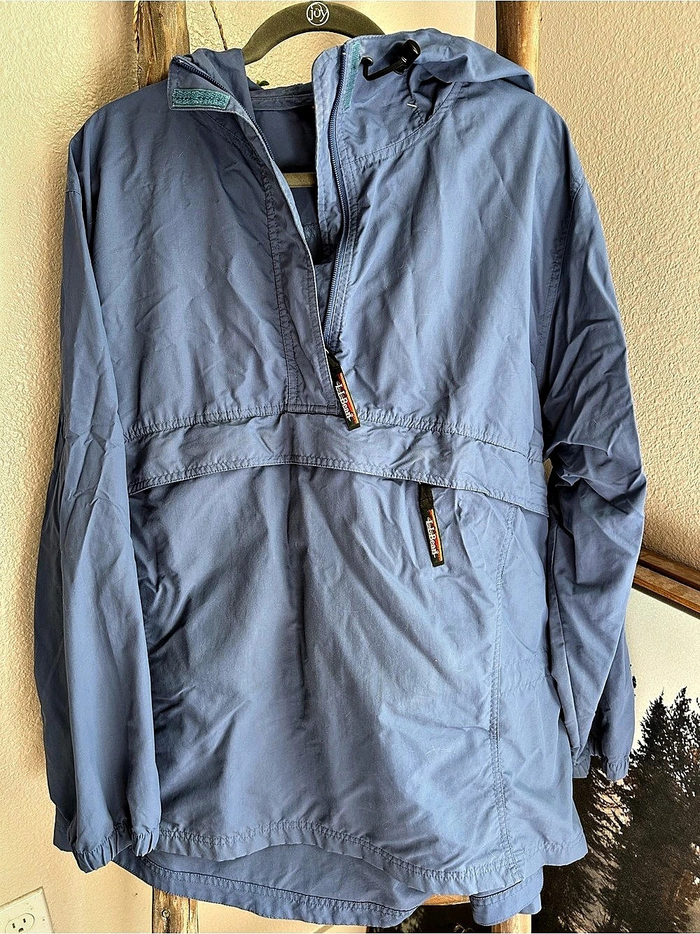 L.L.Bean Women's Mountain Classic Anorak Blue 2X